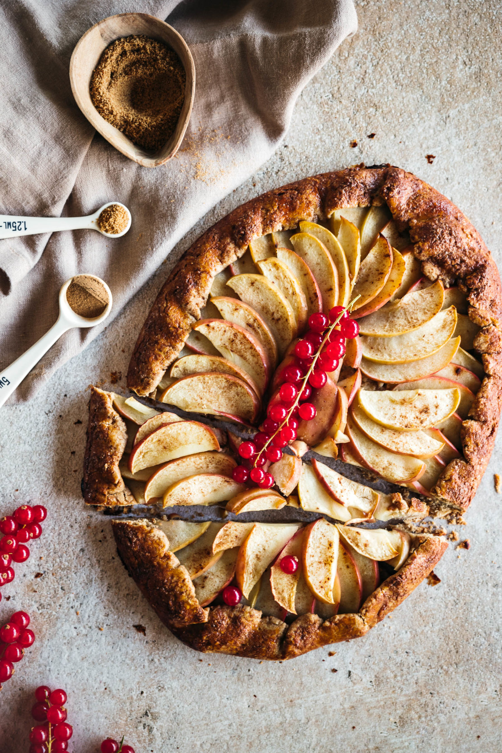 Apple Galette food photography by Zuzana Rainet food photographer, Bratislava Slovakia