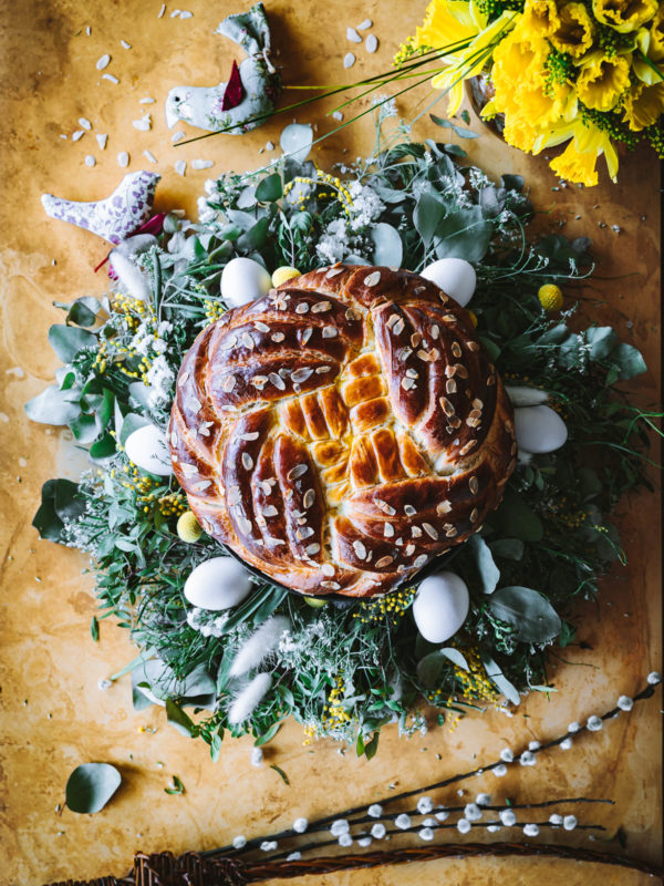Easter bread photography by Zuzana Rainet, food photographer from Bratislava Slovakia
