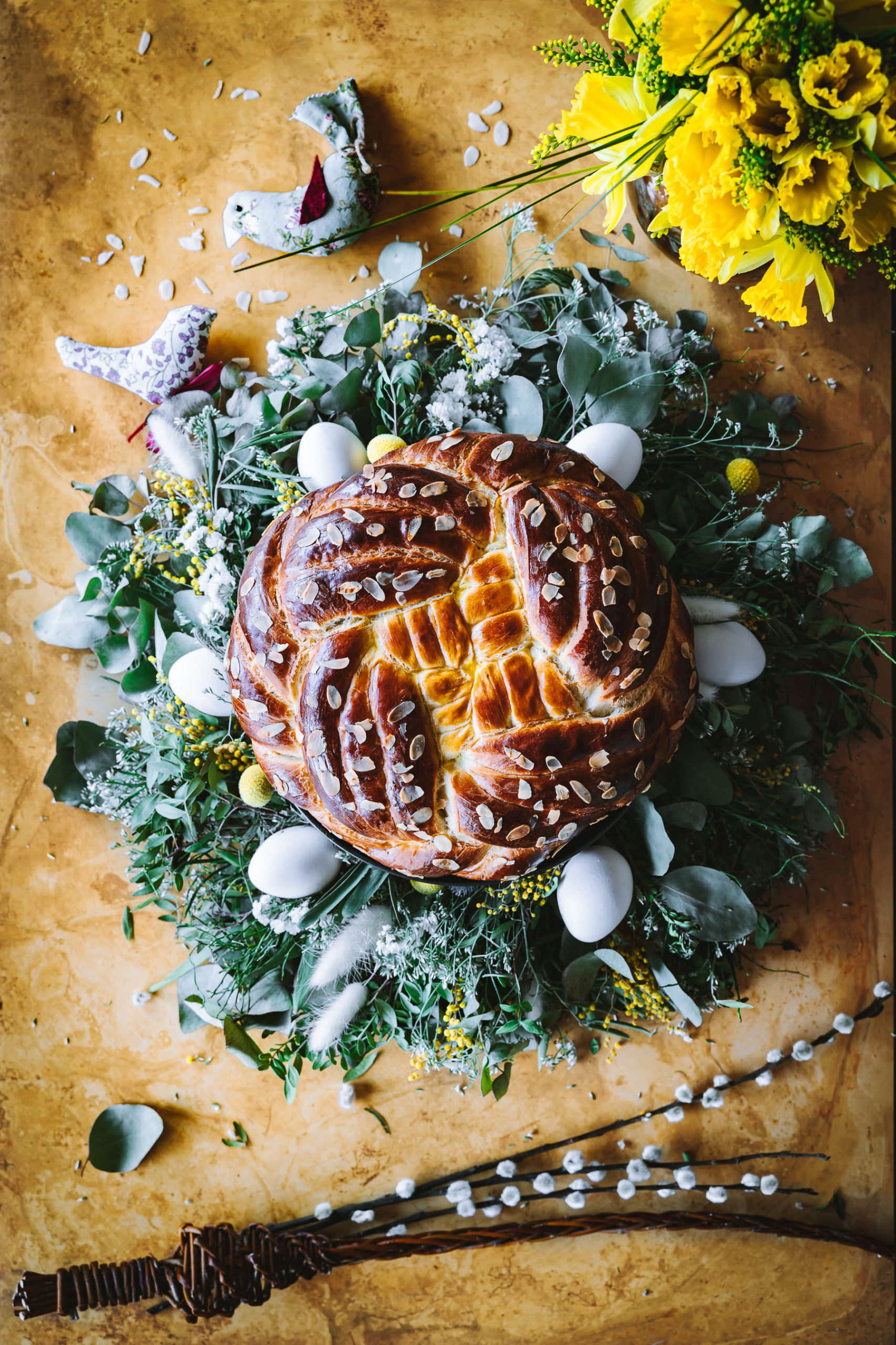 Easter bread photography by Zuzana Rainet, food photographer from Bratislava Slovakia