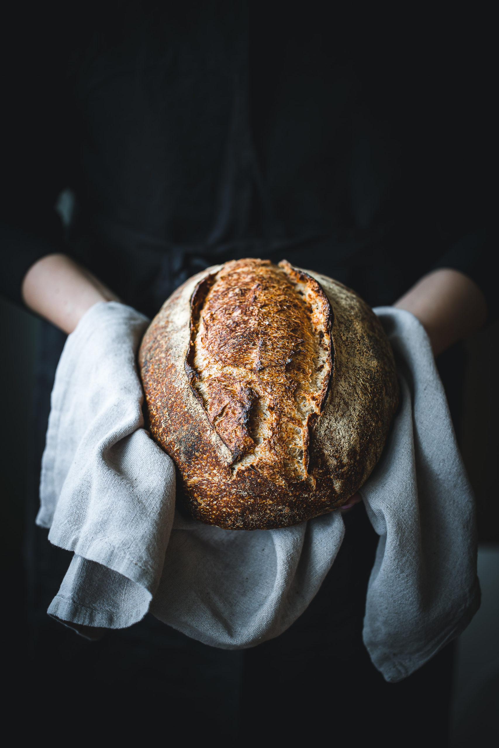 Sourdough bread photography by Zuzana Rainet, food photographer from Bratislava Slovakia