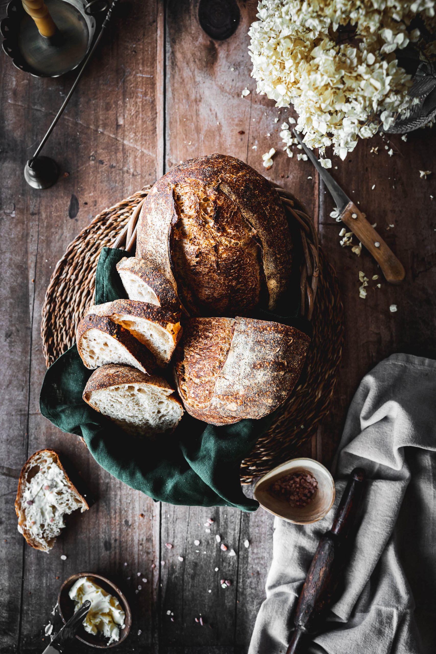 Sourdough bread food photography by Zuzana Rainet from Bratislava Slovakia