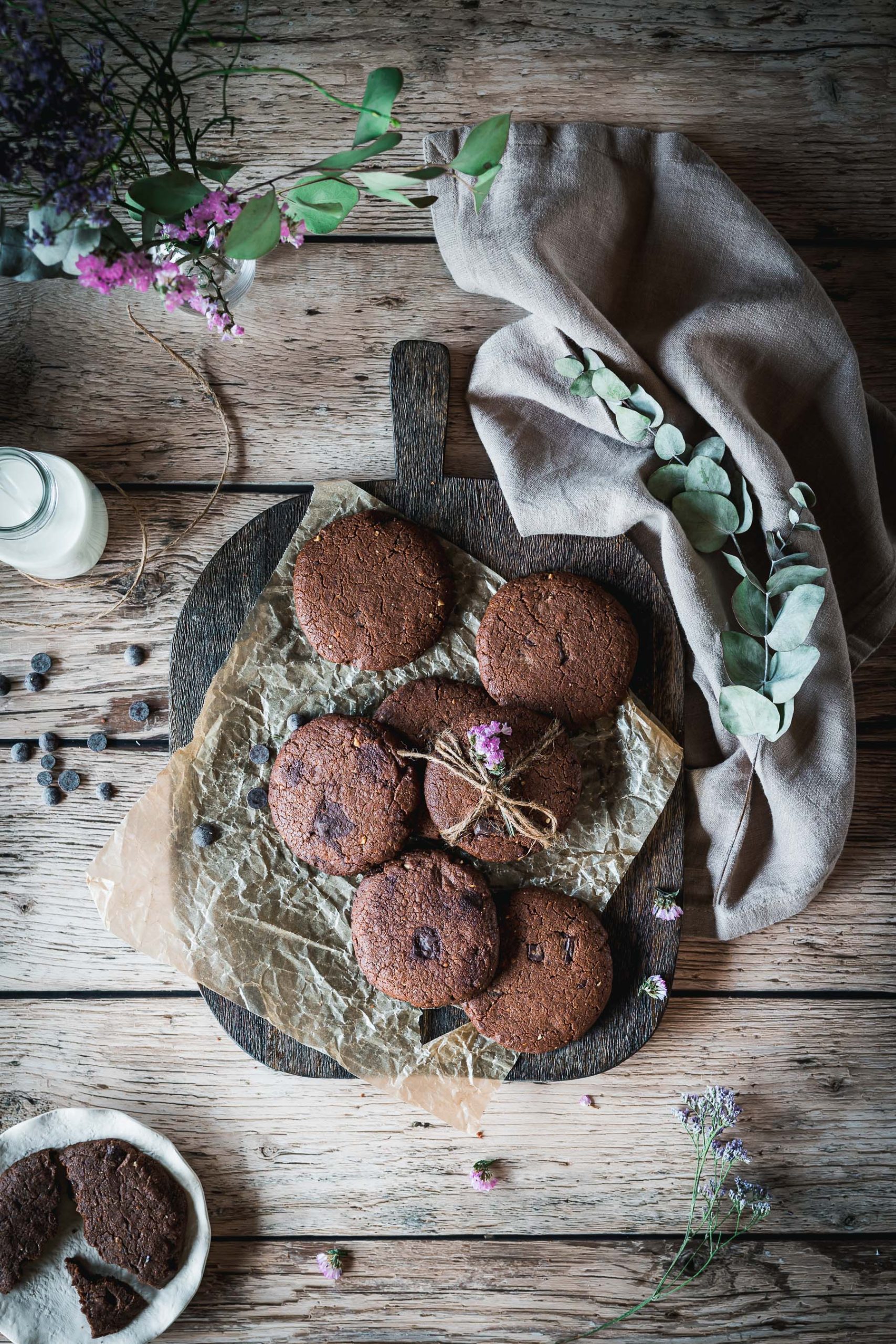 Čokoládové cookies recept, fotografia, food fotograf Zuzana Rainet, Bratislava Slovensko