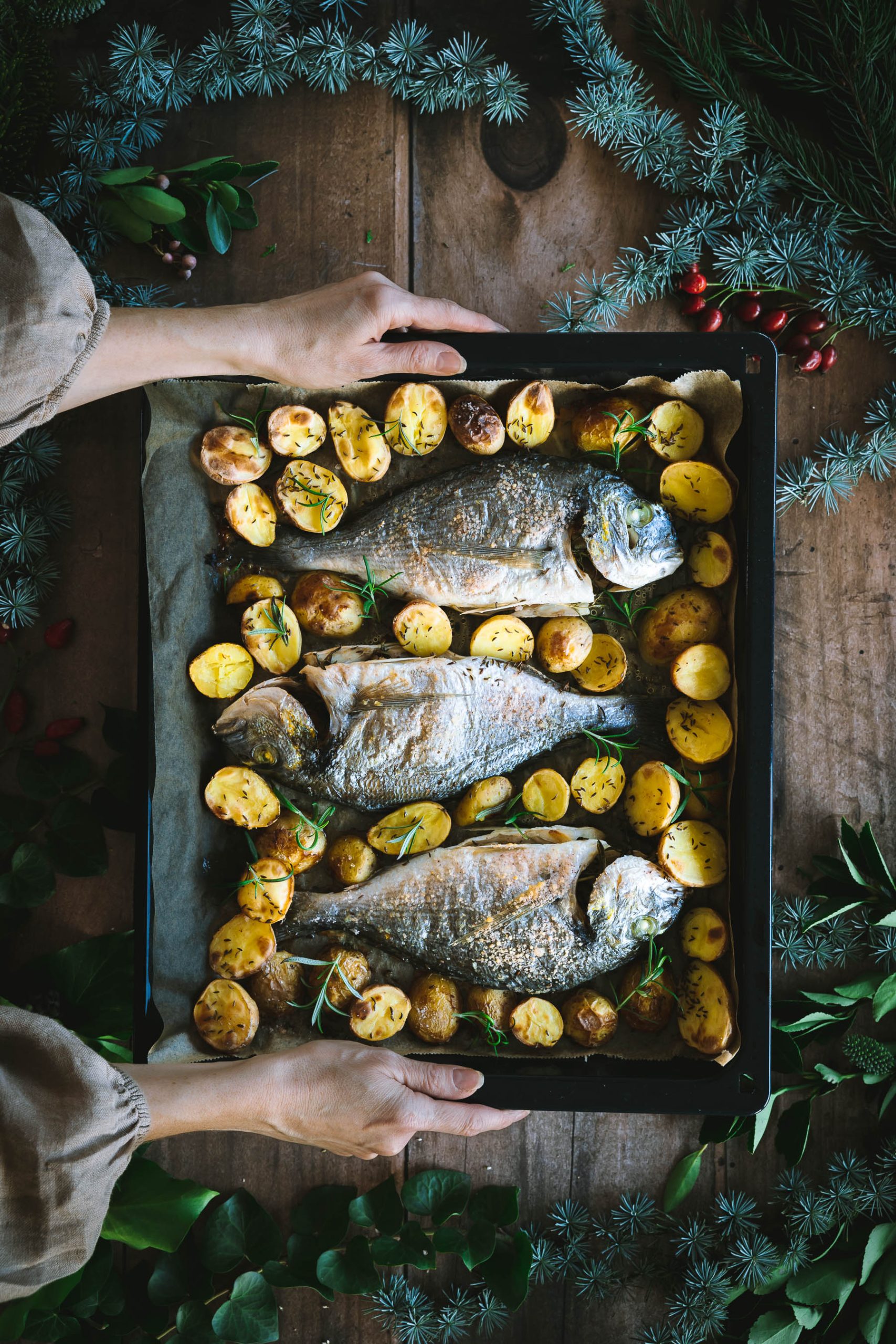 Pečená pražma, recept, fotograf jedla Zuzana Rainet, Bratislava Slovensko