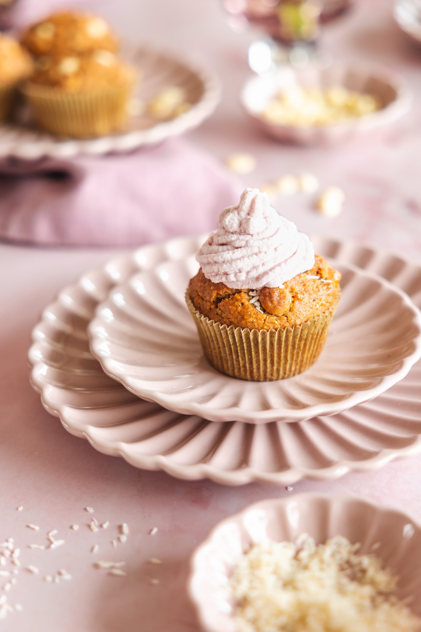 Vegánske kokosové mafiny recept, fotografie jedla, food fotograf Zuzana Rainet, Bratislava Slovensko