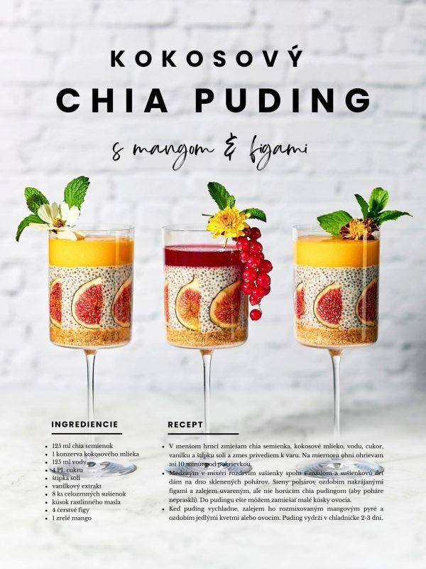 Chia puding recept-Redakčná fotografia-Zuzana Rainet-Fotograf jedla-Bratislava